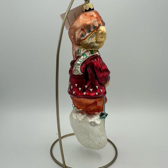 Vtg Christopher Radko Muffy Vanderbear Sleddin' & Skiddadlin' Christmas Ornament - Picture 4 of 11